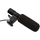 Mikrofon shotgun GADGETMONSTER GDM-1025, 3.5mm, për telefon dhe kamerë, i zi