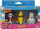 Figurina loje Stumble Guys Mini Action Figures, set me 3 copë, Banana Guy Chicken Capt Nohart, shumëngjyrëshe