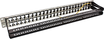 Patch panel InLine 76848C, 48 porta, 19" 1U, i zi
