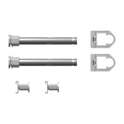 Set konzolash muri Kermi Drill Console, diametër 18mm, gjatësi 160mm, gri metalik