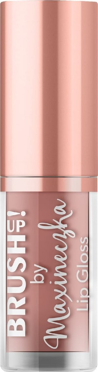 Lip gloss Glossi Brush up by Maxineczka 03 Caramel Nude, shkëlqyes, nude