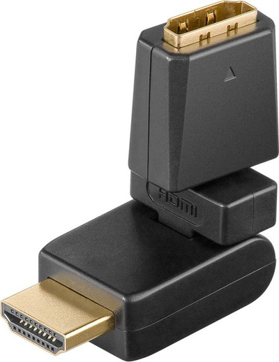 Adapter HDMI Goobay JAB-1274811, HDMI në HDMI, i zi