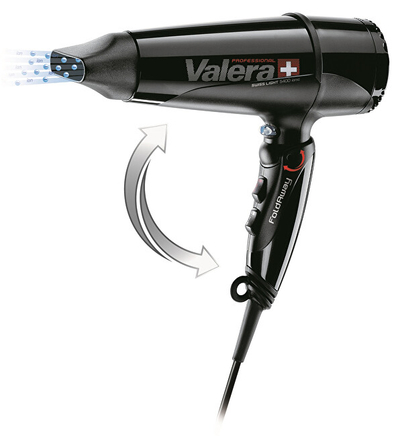 Tharëse për flokë Valera Swiss Light 5400 Fold-Away Ionic Tourmaline, e zezë