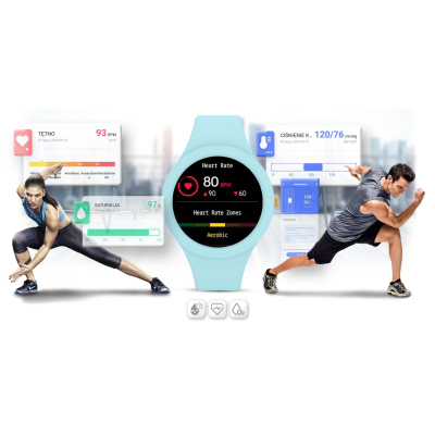 Ora inteligjente Gravity GT14-4, 1.2" TFT, Bluetooth 5.2, blu