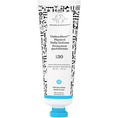 Крем за сончање за лице Drunk Elephant SPF 30 Umbra Sheer, 90 мл