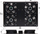 Panel ftohës për kabinet RACK Delta A19-4W, me 4 ventilatorë, 230V AC, i zi