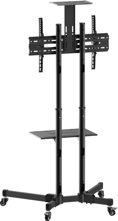 Количка за телевизор Reflecta 70VCE-Shelf, 37"-70", капацитет 50 kg, црна