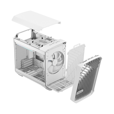 Kasë PC Fractal Design Torrent Nano RGB, e bardhë