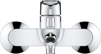 Bateri vaska Grohe Loop 20, për tu vu në mur, me dalje për dush, krom shumë i shkëlqyer