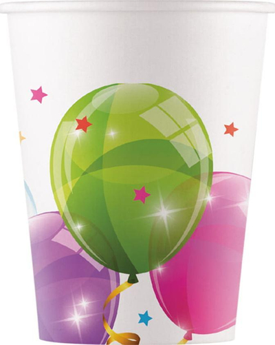 Gotë letre Procos Sparkling Balloons, 200 ml, set 8 copë, me shumë ngjyra