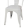 Karrige metalike Melita 43×50×82 cm (HM8641.21), bardhë