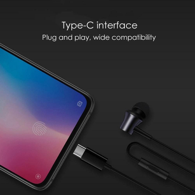 Kufje Xiaomi Type C, USB C, me kabllo, të bardha