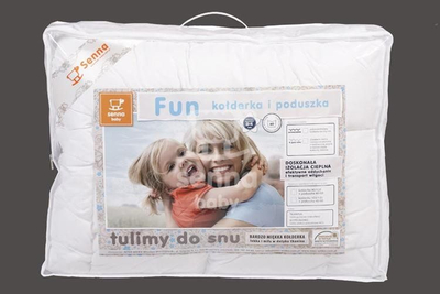 Set çarçafësh për fëmijë Fun SEN000011, i bardhë