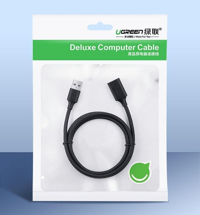 Kabllo USB në USB C Ugreen US184, USB 3.0, 1.5m, e zezë