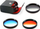 Set filtrash polarizues Seagull 676, 58mm, gri, blu, portokalli