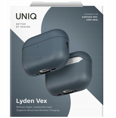 Навлака UNIQ Lyden Vex за AirPods Pro 2, синтетичка кожа, отпорна на удари, синосива