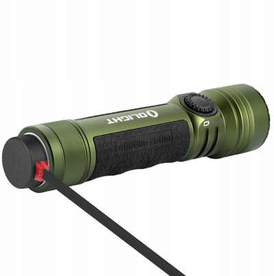 Elektrik dore Olight Seeker 4 Pro, karikim USB C, IPX8, jeshile OD