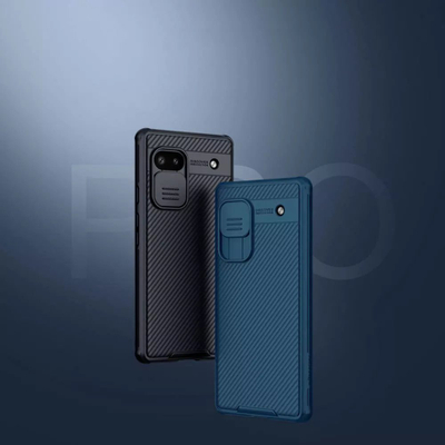 Mbrojtëse telefoni Nillkin CamShield për Google Pixel 6a, me kapak kamere, e zezë