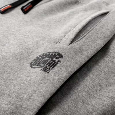 Pantallona dresi për burra Iguana Indre, me microfleece, me mansheta, gri