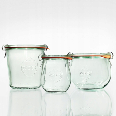 Set kavanozash Weck Tulip, 580 ml, qelq, 6 copë