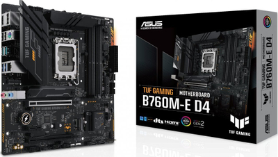 Plakë amë Asus TUF GAMING B760M-E D4, Micro ATX, DDR4, PCIe 4.0, e zezë