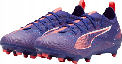 Këpucë futbolli Puma Ultra 5 Pro FG AG Jr, kalamaj, vjollcë me portokalli