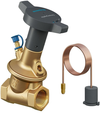 Rregullator diferencial presioni Oventrop HydroControl D OV, PN 25, 50-300 mbar DN 32, filetë mrena 1 1/4"