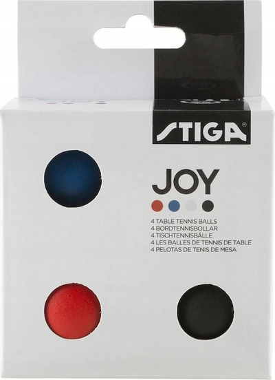 Topa pingpongu Stiga Joy, set me 4 copa, me ngjyra të ndryshme