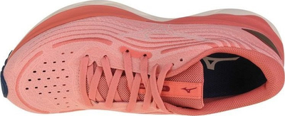 Atlete vrapimi Mizuno Wave Skyrise 4 W, stof, sholle Wave, rozë
