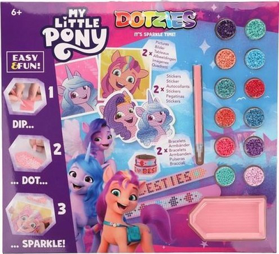Set kreativ Diamond Dotz DOTZIES Sparkle On Activity Set, 6 projekte, diamond painting, shumëngjyrësh