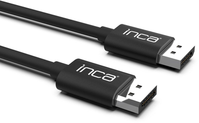 Kabllo video Inca IDPD-20, DisplayPort në DisplayPort, 2 metra, 4K 60Hz, ngjyrë e zezë