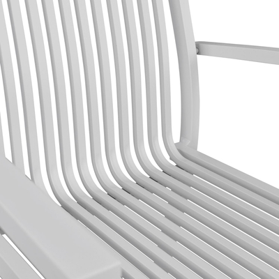 Karrige aluminum BRONCA HM5130.01 54,2x59x83,5 cm, e bardhë