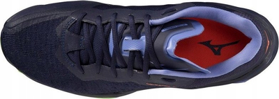 Atlete për sallon Mizuno Wave Stealth Neo për hendboll, me shollë Mizuno Enerzy, blu me jeshile
