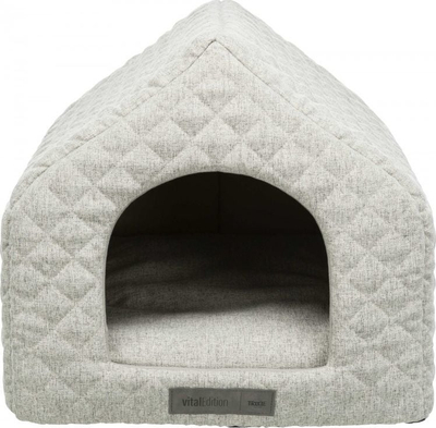 Shtrat për qen Trixie Noah Vital Cave, memory foam, që s’rrëshqet, gri