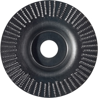 Rrafshues për makinë këndore Tarpol Recessed Rasp B T 63 125mm, hapje 22.2mm, përfundim i lëmuar