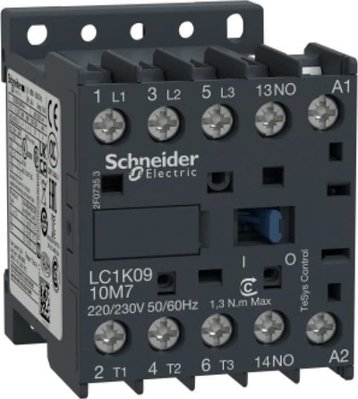 Kontaktor fuqie Schneider Electric TeSys K LC1K0910P5, 9A, 3P 230V AC, 1NO