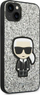 Këllëf telefoni Karl Lagerfeld Glitter Flakes Ikonik për iPhone 14 Plus 6.7", hardcase, argjendtë