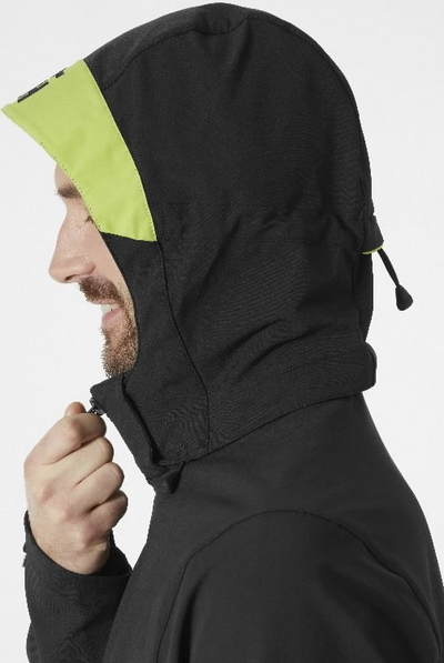 Xhaketë pune Helly Hansen Magni Evo, material 4-way stretch, me kapuç që hiqet, e zezë, M