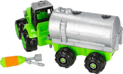 Lodër traktor me i montu MEGA CREATIVE 482970, me rimorkio, me pajisje, jeshil