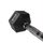 Hantel HMS HEX PRO, 14 kg, çelik me veshje gome, i zi