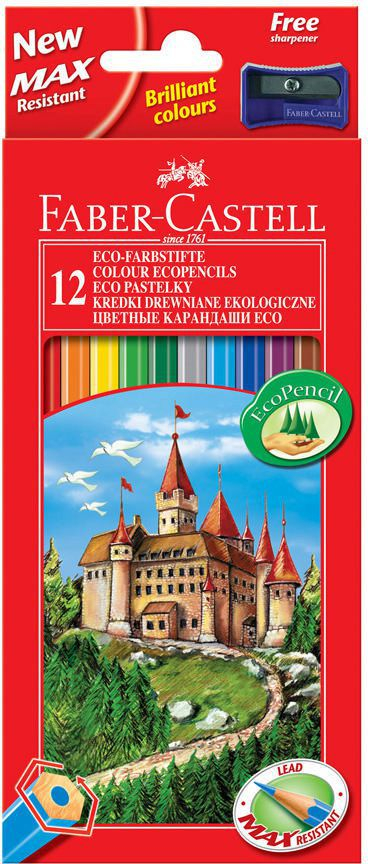 Lapsa me ngjyra Faber-Castell Castle 120112LE, set 12 ngjyra