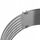 Rreth i rregullueshëm për tortë, çelik inox, 24 30 cm, 7 shtresa, argjend