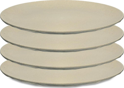 Set pjata Koziol Plate Club, 26cm, 4 copë, ngjyrë rërë