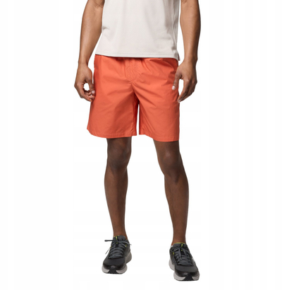 Shorta Columbia Washed Out Easy Short M, material sintetik i lehtë, ngjyrë portokalli