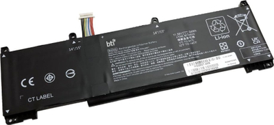 Батерија за лаптоп BTI, 3 ќелии литиум-јонска, 3950 mAh, за HP ProBook 430 440 445 450 G8, црна