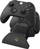 Dock karikues për gamepad Venom Twin Docking Station Xbox Series X S One, me 2 bateri rikarikueshme, i zi