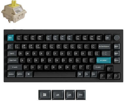 Tastierë mekanike Keychron Q1 Ultra 8K, wireless 75%, RGB, e zezë