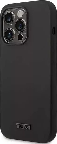Kapak telefoni Tumi Liquid Silicone, për iPhone 14 Pro Max, silikon i butë, e zi