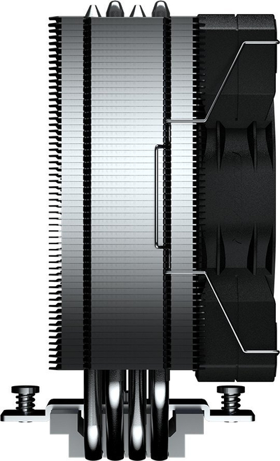 Ftohës procesori Cougar CGR-FZAE50, ventilator 12 cm, radiator alumini, i zi