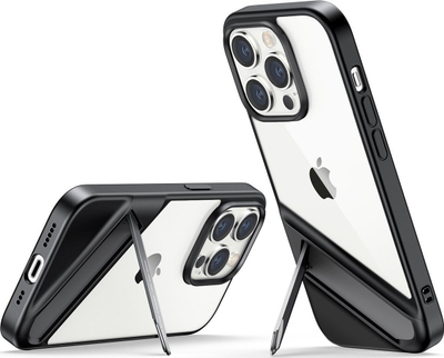 Kapak telefoni Ugreen LP635 me këmbëz/stand, për iPhone 14 Pro, i zi
